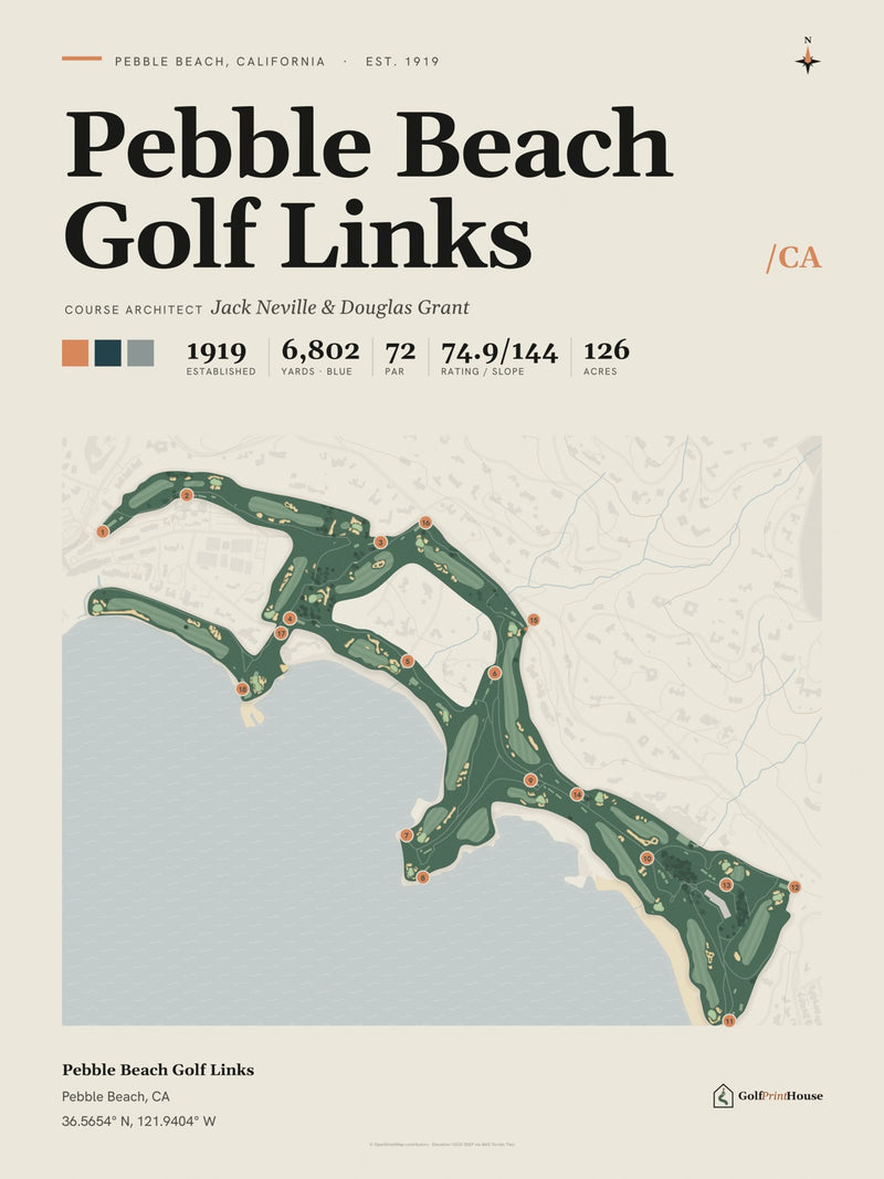 Pebble Beach Golf Links Print